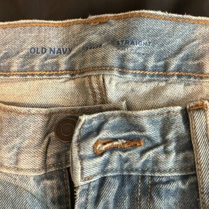 NWOT Old Navy Straight Built-In Tough Jeans 34x38